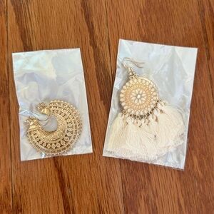 Never Worn Gold Earrings
